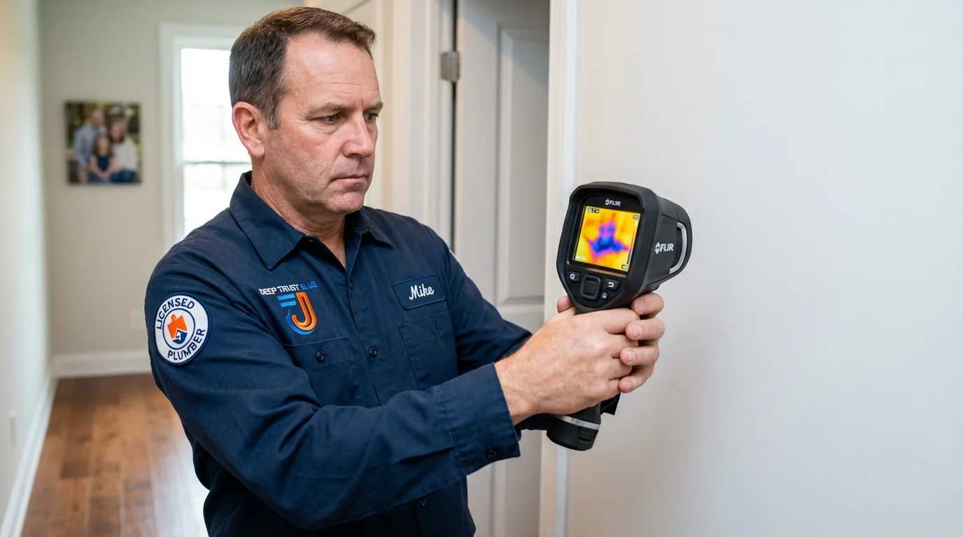 Thermal imaging leak detection by Johns Plumbing LLC in Platte